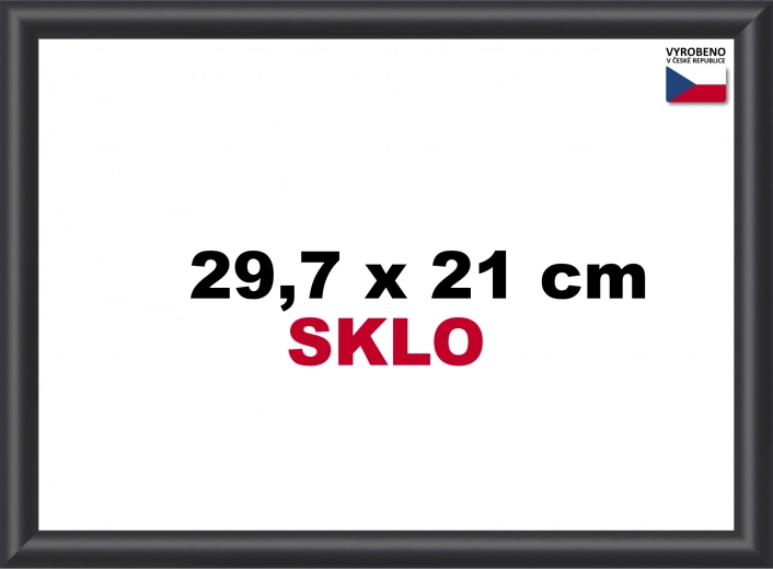 Plastični črn okvir A4