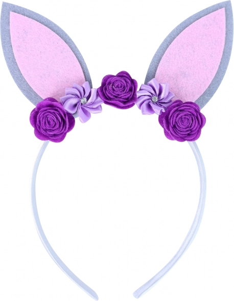 Children's Headband with Rabbit Ears Purple