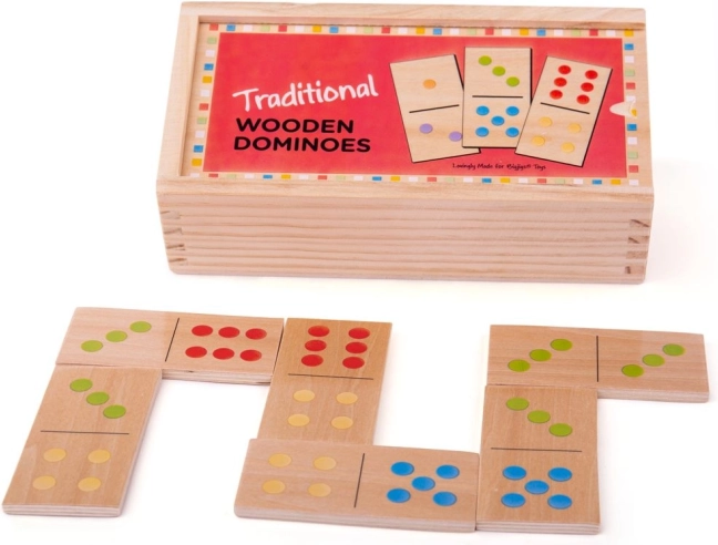 Wooden Domino Bigjigs Toys Classic