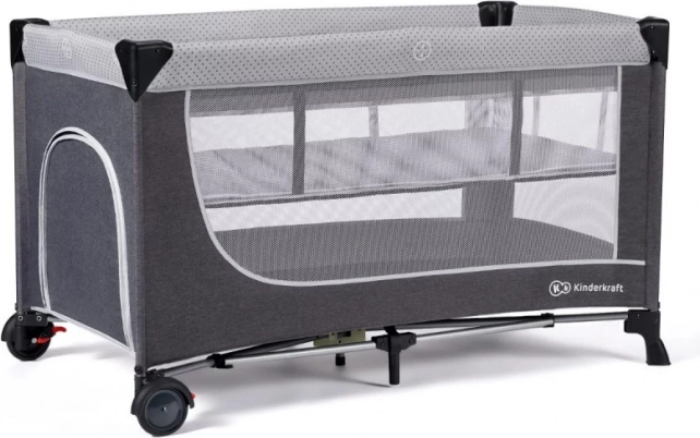 Reisebett KINDERKRAFT Leody Grey Premium