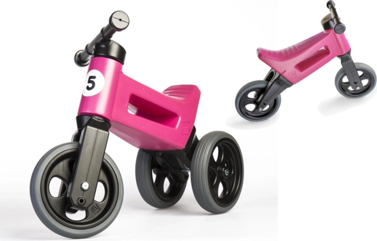 FUNNY WHEELS Rider Sport 2-in-1 balance bike for kids – Pink