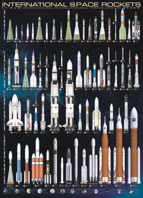 Puzzle International Space Rockets 1000 Pieces