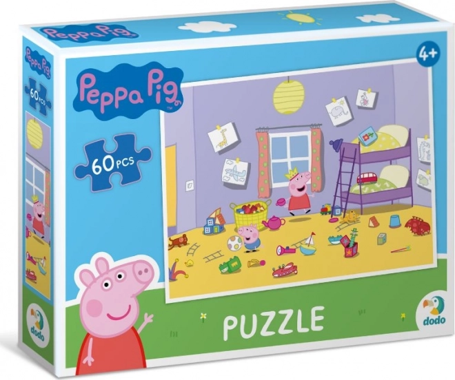 Puzzle Peppa Pig – giochi in cameretta, 60 pezzi