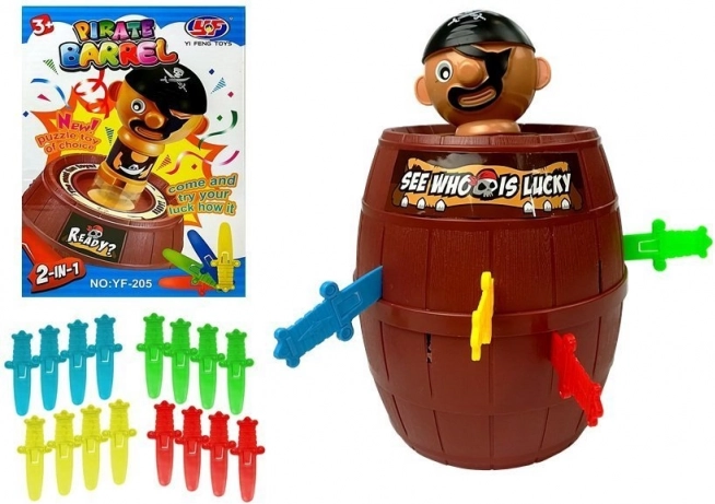 Family Game Pop-Up Pirate – jumping pirate in a barrel
