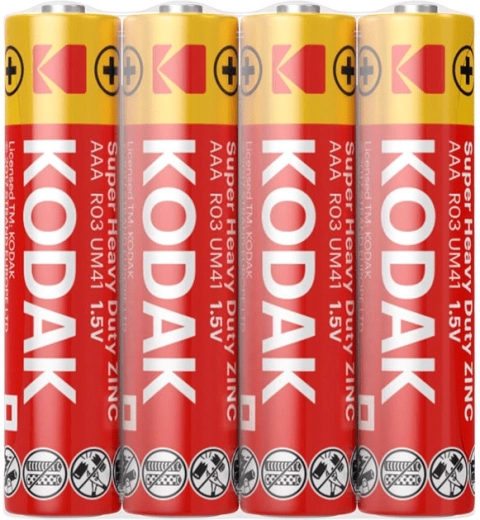 Piles AAA Kodak Heavy Duty 1,5 V – pack de 4