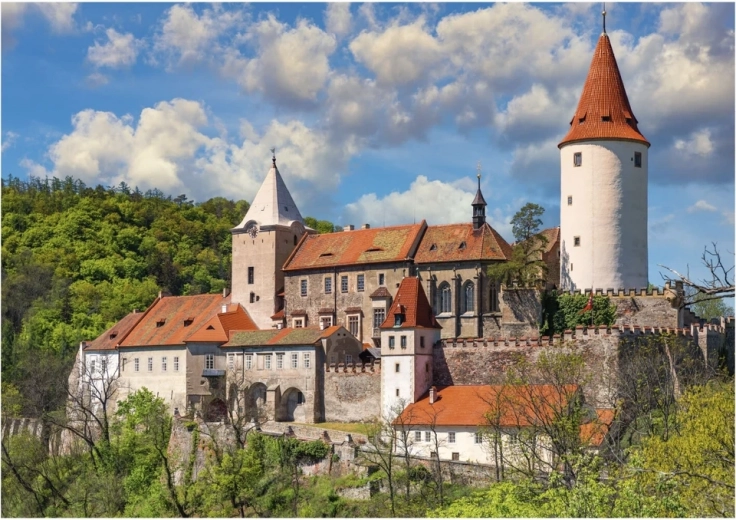 Dino puzzle grad Křivoklát 100 XL koščkov