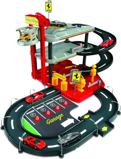 FERRARI Race & Play Garage for kids with elevator and car wash