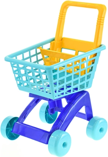 Carrello della spesa per bambini blu 58 cm
