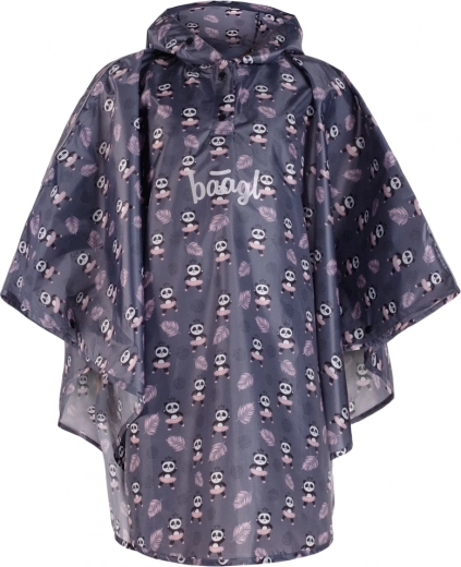 otroški dežni pelerinski pončo panda BAAGL XS (90–110 cm)