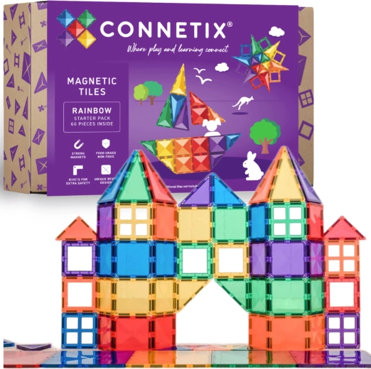 Connetix Rainbow Starter Pack costruzioni magnetiche 60 pz