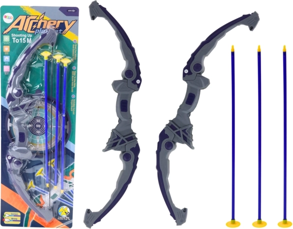 Arc pour enfants avec flèches à ventouse, violet, 3 pièces