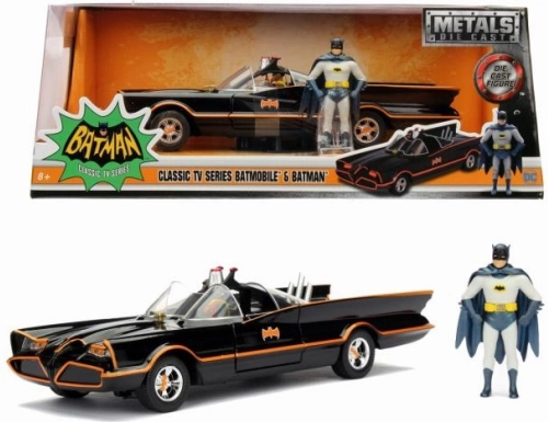 Batmobile 1966 klassiek model 1:24 met Batman-figuur
