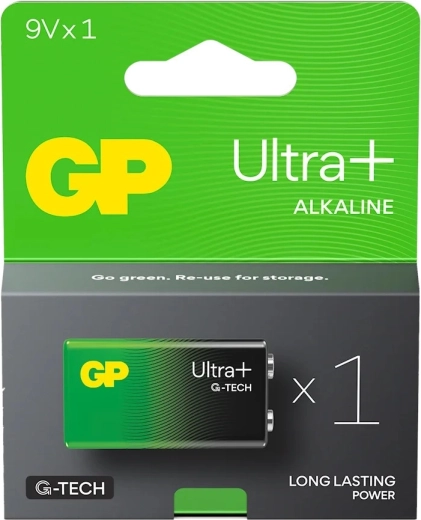 Pile alcaline 9V GP Ultra+ 6LR61