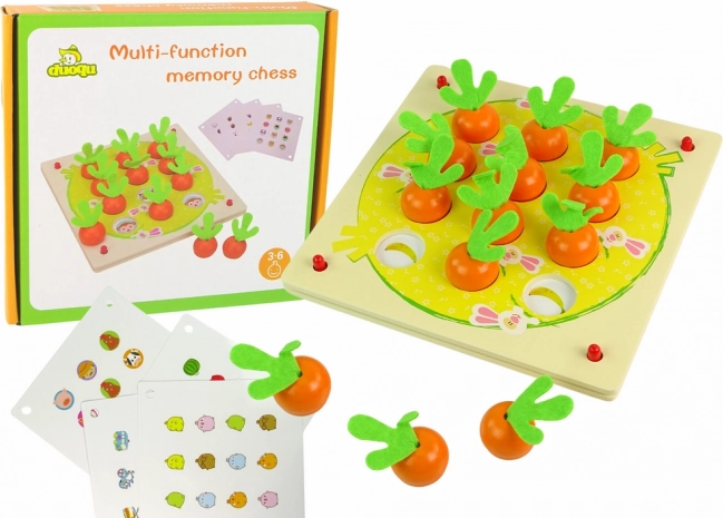 Wooden Memory Game: Fruit and Vegetables