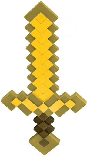 golden Minecraft sword for kids 52 cm