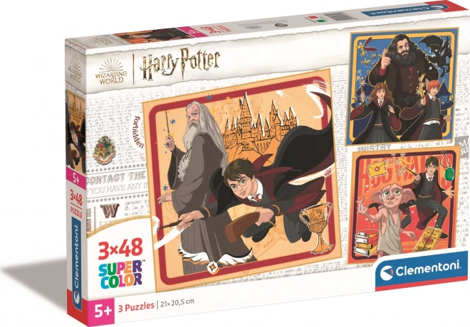 Puzzle Quadrato: Harry Potter, 3x48 pezzi