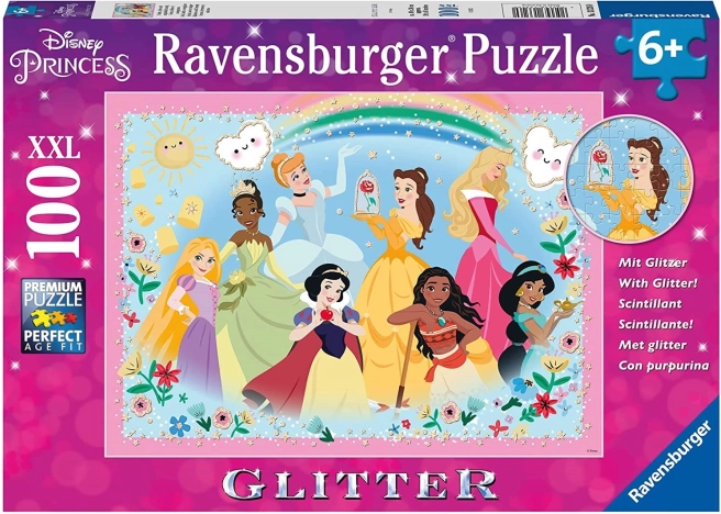 RAVENSBURGER bleščeči puzzle DISNEY princese xxl 100 kosov