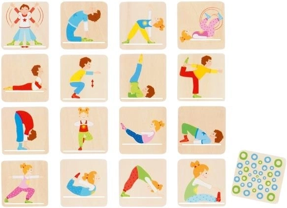 Goki Wooden Memory Game Gymnastics