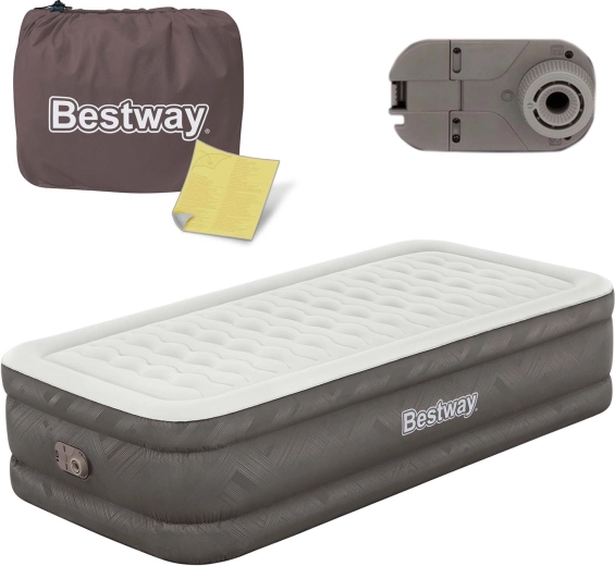 Lit gonflable avec pompe électrique intégrée 191 × 97 × 46 cm BESTWAY