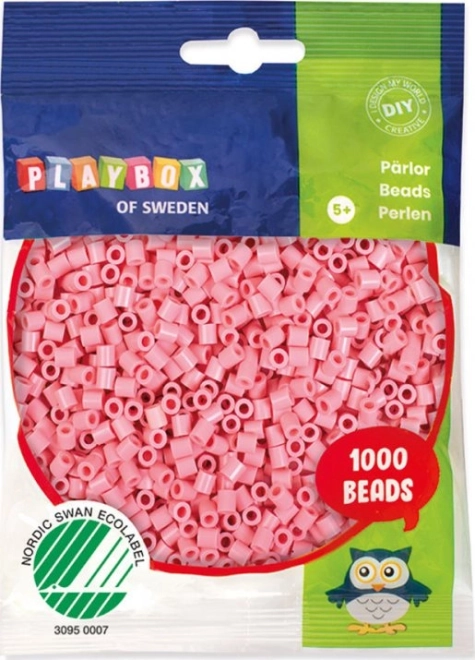 PLAYBOX Pastel Pink Iron-On Beads