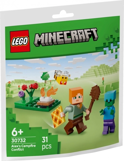 Lego Minecraft – Alex at the Campfire