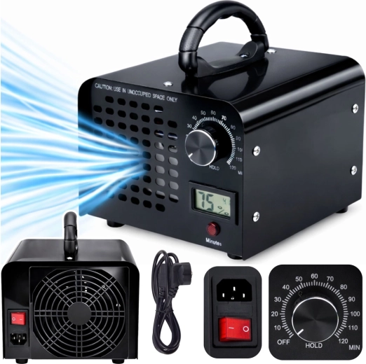 Generatore di ozono LEAN 60.000 mg/h con LCD e timer