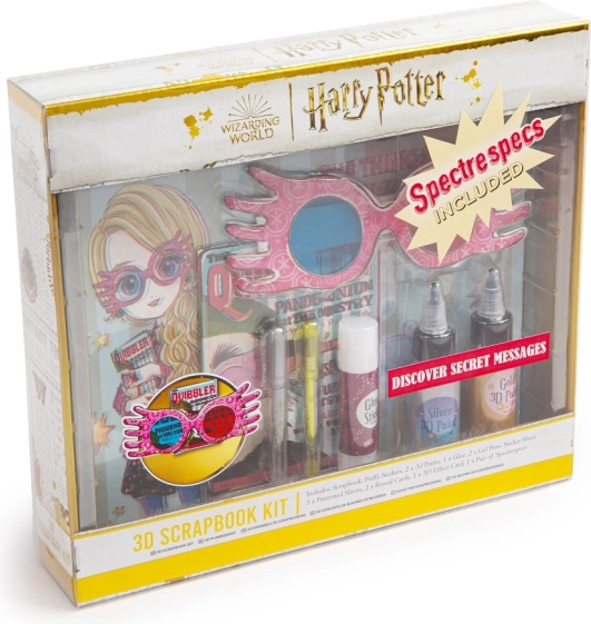 Set diario ad anelli HARRY POTTER Luna Lovegood 3D