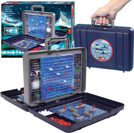 Familie strategispil Skibe i kuffert BITWA MORSKA 5+