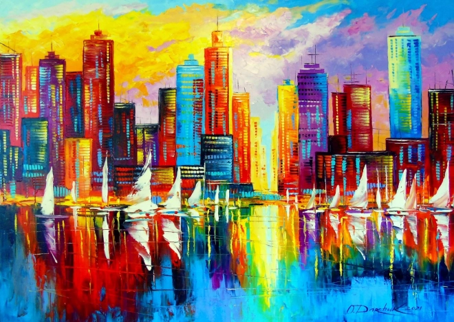 Puzzle Evening in New York 1000 pieces