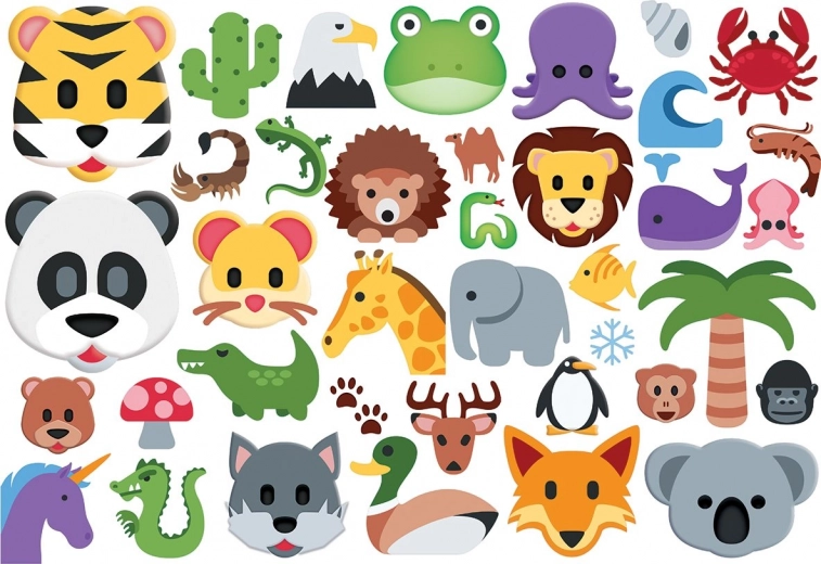 EUROGRAPHICS Puzzle Emoji Animals 100 pieces