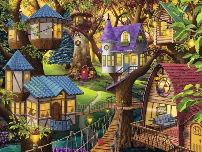 Twilight in the Tree Crowns Puzzle 1500 Pieces