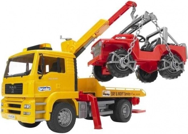 Bruder carro attrezzi MAN e Jeep fuoristrada