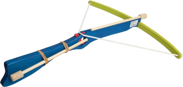 large blue wooden crossbow Fauna