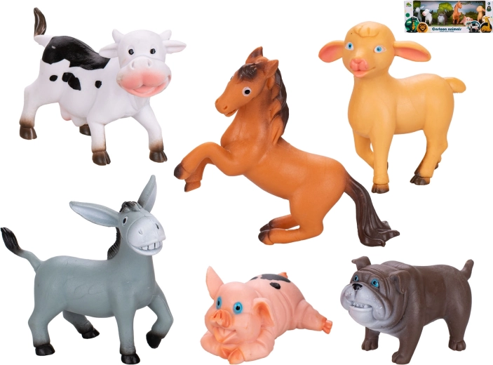Farm Animals Set 7–10 cm, 6 pcs in a box