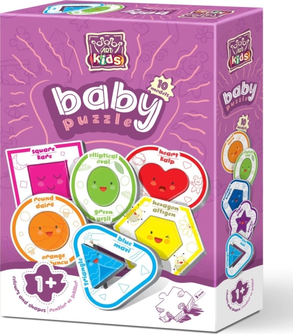 Kids' Puzzle Colors and Shapes – 2-piece