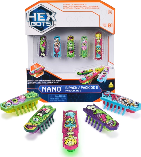 Hexbots Nano lot de 5 micro-robots de Spin Master