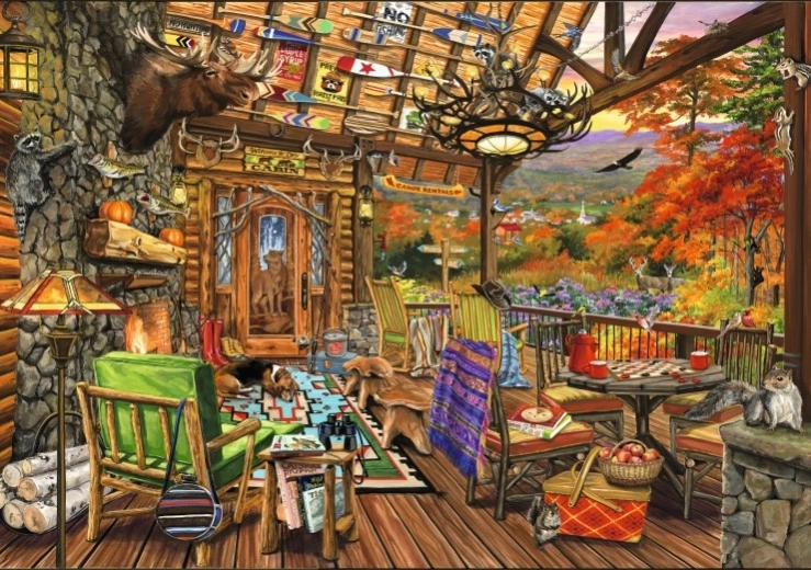 BLUEBIRD puzzle Adirondack Porch 2000 pieces