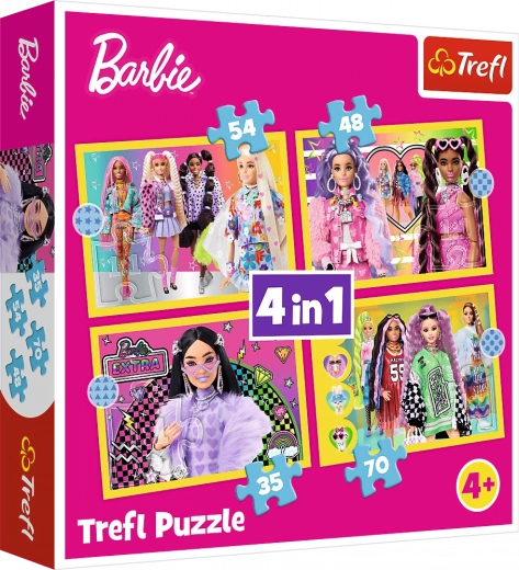 Sestavljanka Barbie Veseli svet 4v1