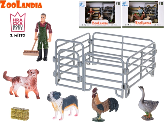Zoolandia farm with animals and accessories, 3 types