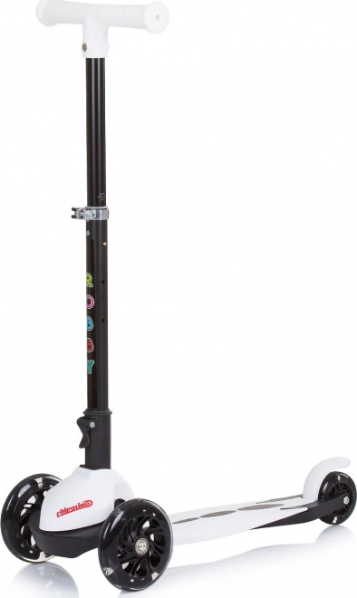 Tretroller Chipolino Robby White mit LED-Rädern
