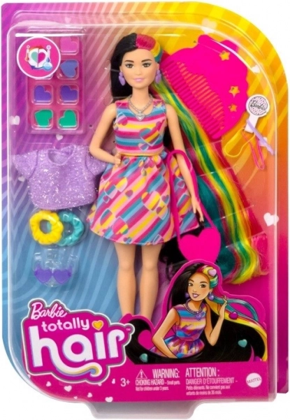 Poupée Barbie Totally Hair avec cheveux colorés et accessoires