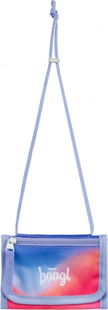 Baagl neck wallet Rainbow red