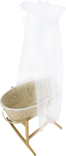 EKO baldaquin pour lit bébé transparent blanc 150 × 300 cm