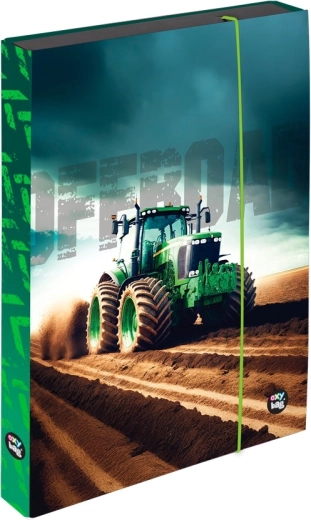 Box na sešity A4 Jumbo s motivem traktoru Oxybag