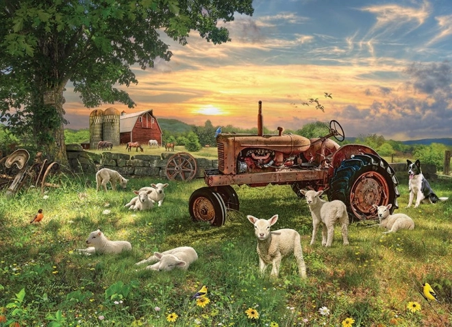 Puzzle Field at Sunrise by Cobble Hill 1000 Pieces
