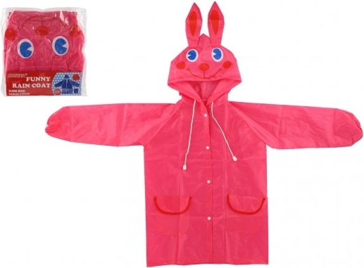 Children's Raincoat Rabbit Pink 110-120cm