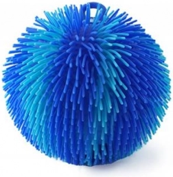 Palla pelosa arcobaleno luminosa – blu