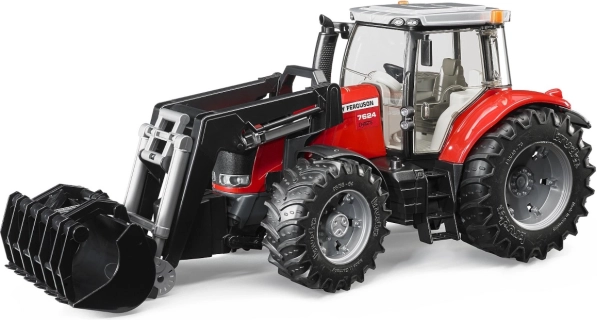 Traktor Bruder Massey Ferguson 7624 s čelnim nakladačem