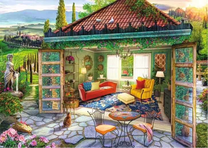 Ravensburger sestavljanka Tuscan Oasis 1000 koščkov