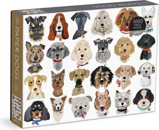 Puzzel Papieren Honden 1000 Stukjes